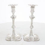 Massief zilveren kaars houders uit de 18e eeuw