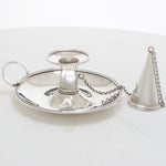 Massief zilveren kaarshouder 925