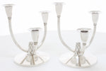 Modern silver candelabra by A E Jones A E J AEJ