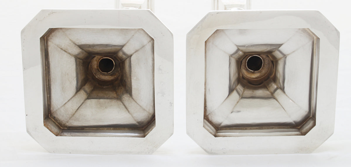 Onverzwaarde en massief sterling zilveren shabbat kandelaars