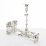 Russian silver candlesticks zolotnik