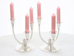 Sterling silver candelabra by A E Jones
