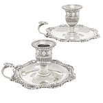 Pair of silver chambersticks