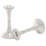 Sterling zilveren kandelaars 1 staand 1 liggend