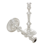 Zilveren kaars houders. 1 staand 1 liggend. Gemaakt door William Comyns.