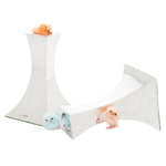 Engels zilveren kandelaars 1 staand 1 liggend