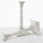 Zilveren kandelaars Art nouveau 1 liggend