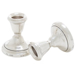 Zilveren kandelaars in originele doos